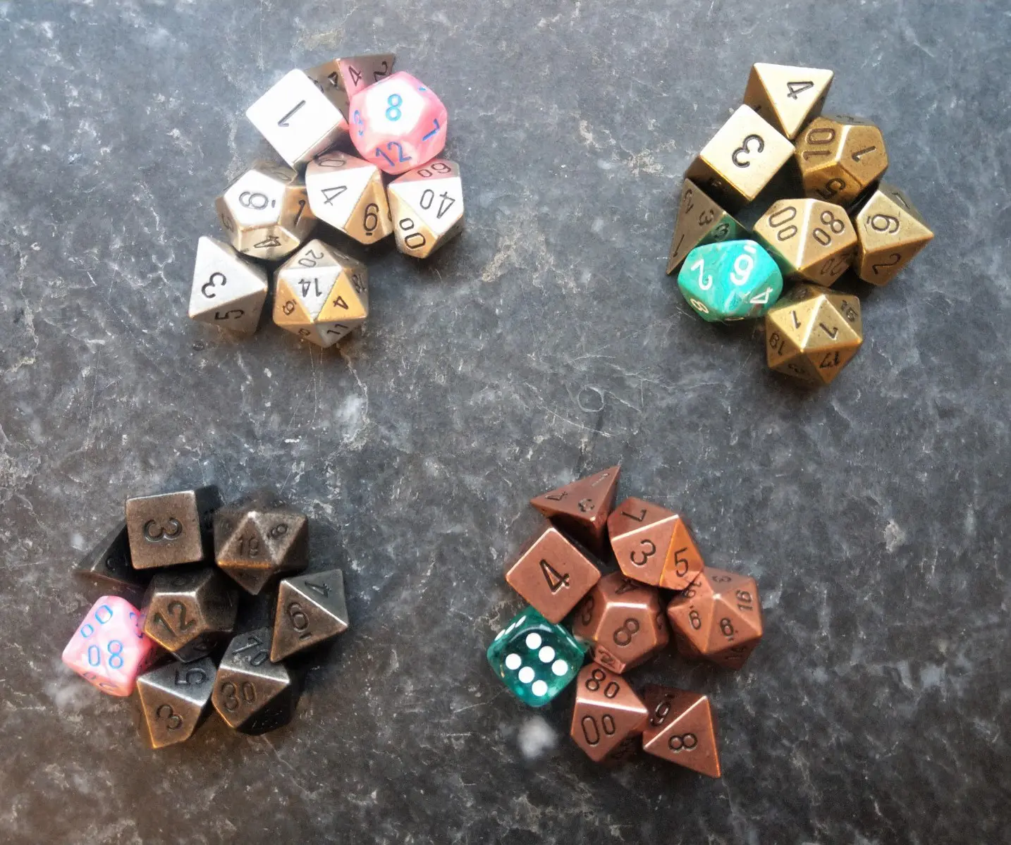Dungeons and Dragons Gift Guide Metal Dice